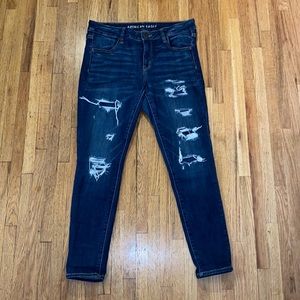 American Eagle dark wash skinny jeans